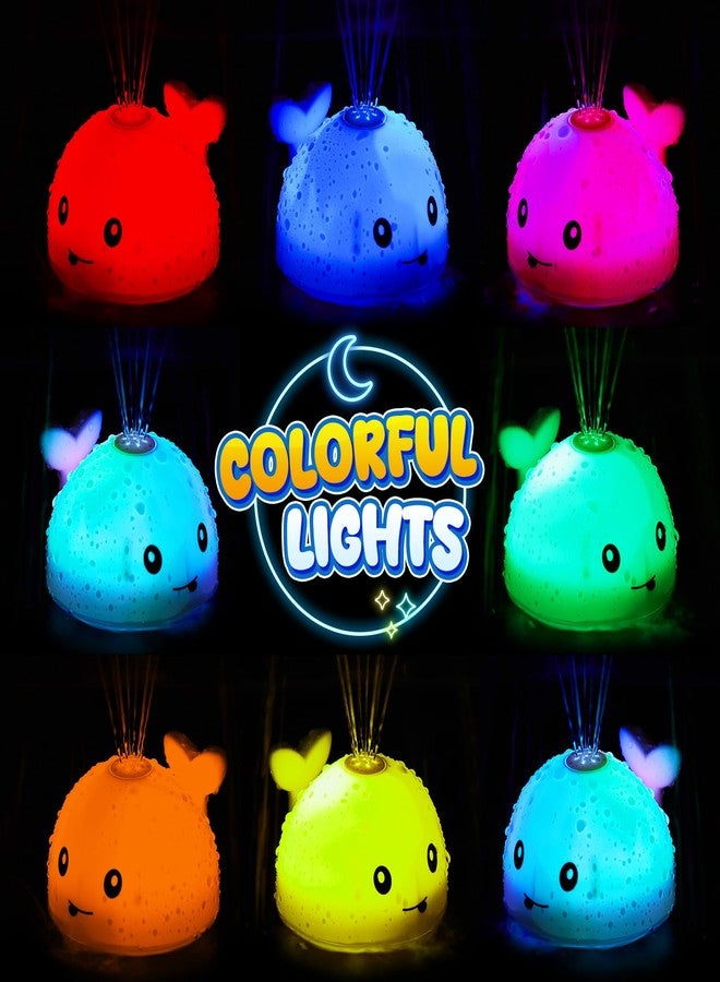 جيجيلي لعبة الحوت الأصلية القابلة للشحن المغناطيسي للاستحمام، ألعاب استحمام مضيئة للأطفال من عمر سنة إلى 3 سنوات، لعبة مائية للأطفال الرضع، لعبة رشاش ماء للاستحمام، هدية مثالية للأولاد والبنات في عيد الحب، لعبة استحمام للأطفال من عمر 6 إلى 18 شهرًا - Image 2